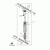 Схема вузла: Задня підвіска Yamaha YZ125
