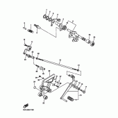Схема узла: Вал переключения Yamaha FZ6 FZ6 FAZER S2
