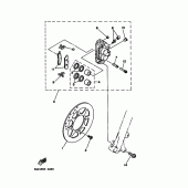 Схема узла: Передний тормоз Yamaha TTR125 TT-R125