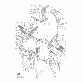 Схема вузла: Підніжки та підставка Yamaha FZ1 FZ1 FAZER (S-TYPE)