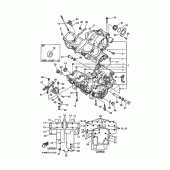 Схема вузла: Картер двигуна Yamaha XJR400