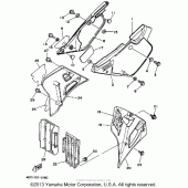 Схема вузла: Бічна кришка Yamaha WR250 WR250Z