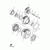 Схема вузла: Привід стартера Yamaha FZ8 FZ8 FAZER