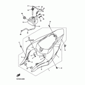 Схема вузла: Бічна кришка Yamaha YZF-R1 R1 RaceBase