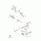 Схема вузла: Вал перемикання Yamaha XVS650 Drag Star