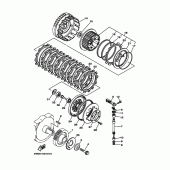 Схема вузла: Зчеплення Yamaha XV1700 Road Star