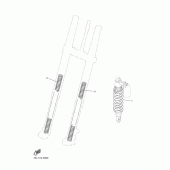 Схема вузла: Опційні деталі підвіски Yamaha YZ250 YZ250F