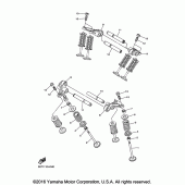 Схема узла: Клапан Yamaha XVS950 Bolt
