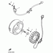 Схема вузла: Генератор Yamaha XV535 Virago