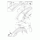 Схема узла: Крыло Yamaha YZ250 YZ250F