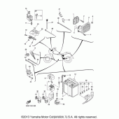 Схема вузла: Електроустаткування (2) Yamaha XVS1300 V-Star Tourer