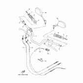 Схема узла: Руль и Тросики Yamaha YBR250
