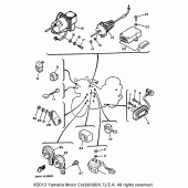 Схема вузла: Електроустаткування (1) Yamaha XVZ1300 Venture Royale