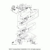Схема узла: Выхлопная система Yamaha XVS1100 V-Star Classic