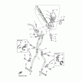 Схема вузла: Передній гальмівний циліндр Yamaha XJR1300