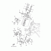 Схема вузла: Рульовий механізм Yamaha XSR900/MTM850 XSR900 Abarth