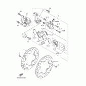 Схема узла: Передний тормоз Yamaha YP400 Majesty