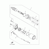 Схема вузла: Електричний стартер Yamaha YBR125