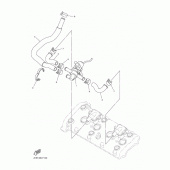 Схема вузла: Система індукції повітря Yamaha YZF-R1 R1