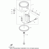 Схема вузла: Панель приладів Yamaha XVS650 V-Star Custom