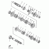 Схема узла: Трансмиссия Yamaha YZ400
