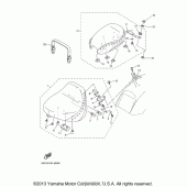 Схема вузла: Сидіння Yamaha XVS650 V-Star Silverado