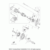 Схема узла: Привод стартера Yamaha XV1900 Raider SCL