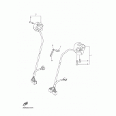 Схема вузла: Пульт управління рульовий та Важіль Yamaha VMX17 V-MAX