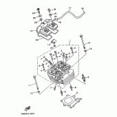 Схема узла: Головка цилиндра Yamaha TT250R TT-R