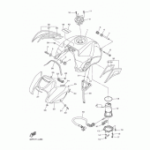 Схема вузла: Паливний бак Yamaha FZ8 FZ8 FAZER