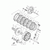 Схема узла: Сцепление Yamaha XG250 TRICKER