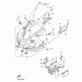 Схема вузла: Облицювальні елементи 1 Yamaha YZF-R1 R1