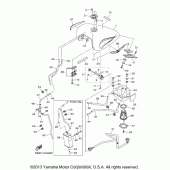Схема узла: Топливный бак Yamaha XVS1300 V-Star Tourer