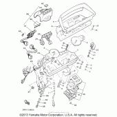 Схема узла: Панель приборов Yamaha XVZ1300 Venture Royale