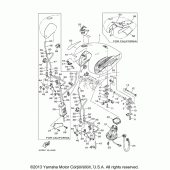 Схема вузла: Паливний бак Yamaha XV1700 Road Star S