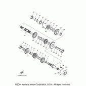 Схема узла: Трансмиссия Yamaha XV1700 Road Star Midnight Warrior