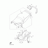 Схема узла: Сиденье Yamaha XJR1300