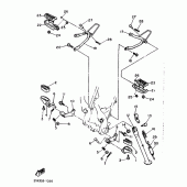Схема вузла: Підніжки та Підставка Yamaha XTZ660 Tenere