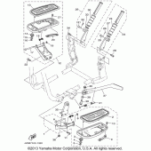 Схема узла: Подножки и Подставка Yamaha XV1600 Midnight Star