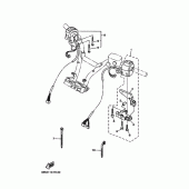 Схема узла: Пульт управления рулевой и Рычаг Yamaha XP500 T-MAX