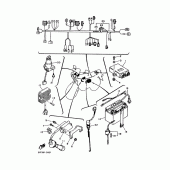 Схема вузла: Електроустаткування 1 Yamaha XTZ660 Tenere