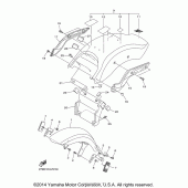 Схема узла: Крыло Yamaha XVS1300 Stryker