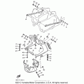 Схема вузла: Облицовочные елементи (3) Yamaha XVZ1300 Venture Royale