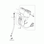 Схема вузла: Панель приладів Yamaha XG250 TRICKER