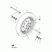 Схема узла: Переднее колесо Yamaha XVZ1300 Royal Star Tour Deluxe