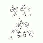 Схема узла: Электрооборудование 2 Yamaha XVS650 Drag Star Silverado