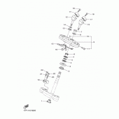 Схема вузла: Рульовий механізм Yamaha XVS950 XV950 R-Spec