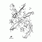 Схема вузла: Бічна кришка Yamaha XP500 T-MAX