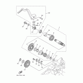 Схема узла: Привод стартера Yamaha YZ250 YZ250F
