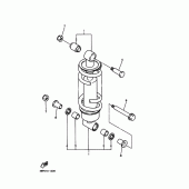 Схема узла: Задняя подвеска Yamaha XJ600 SECA II